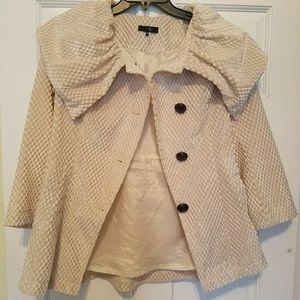 Cream lined lightweight Coat